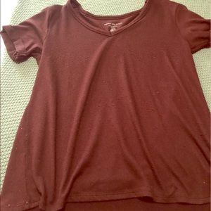 American eagle soft and sexy maroon shirt